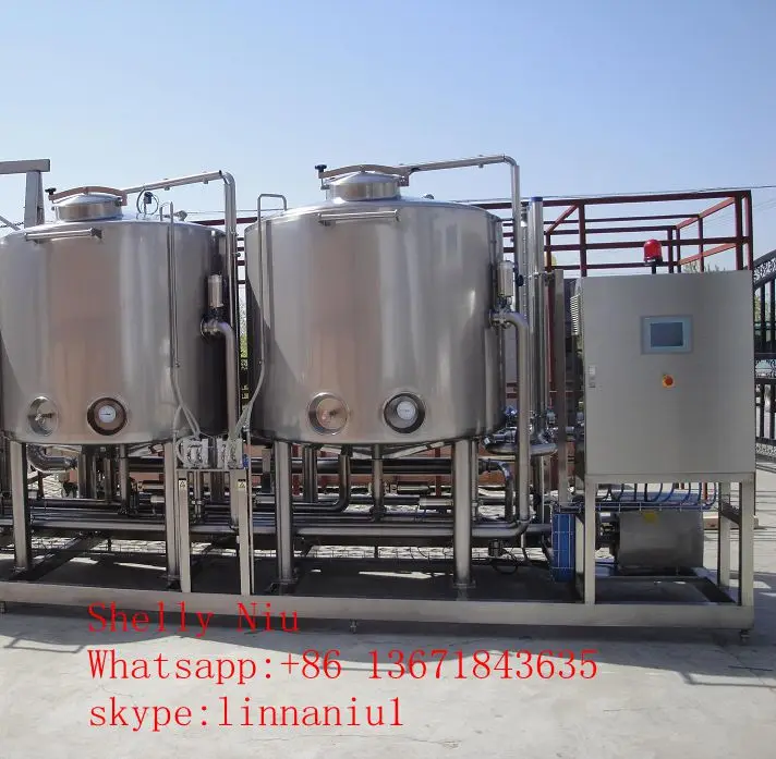 Beer Brewery CIP Cleaning System for juice milk yogurt beverage CIP equipment