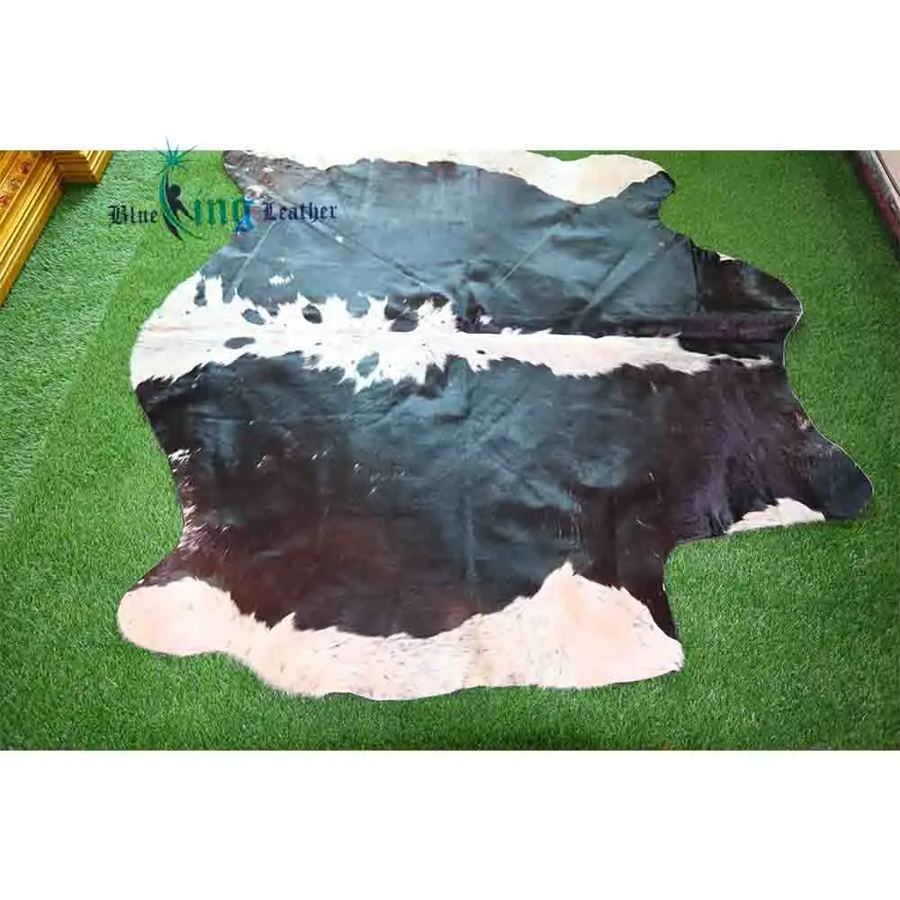 High Quality Leather Ornament Cowhide Skin Floor Rug