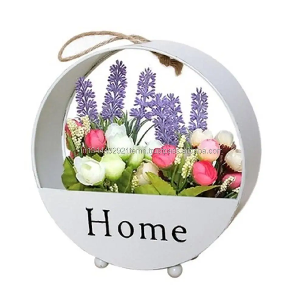 Metal cheap Indian Garden herbs and flowers plant pots