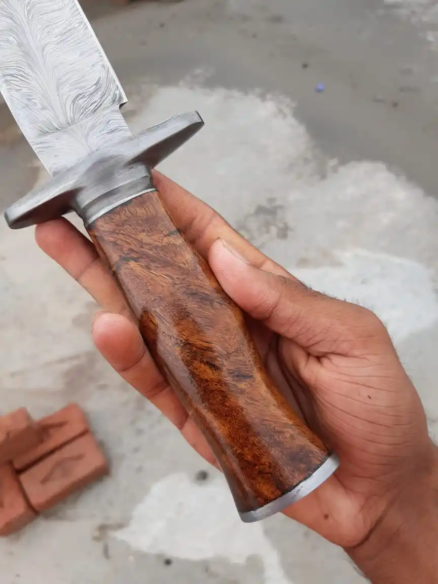 
15 Inches Long Exposed Tang Handmade Carbon Steel Hunting Bowie Knife with High Quality Gift knife Outdoor knife Razor sharp 