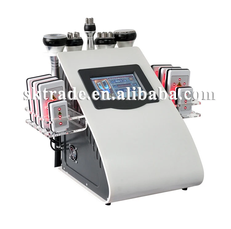 SK-SL089L Factory Price Salon Use 40K+Vacuum RF+Multi-Polar RF+Laser 6 IN 1Multifunction Magic Slimming Machine
