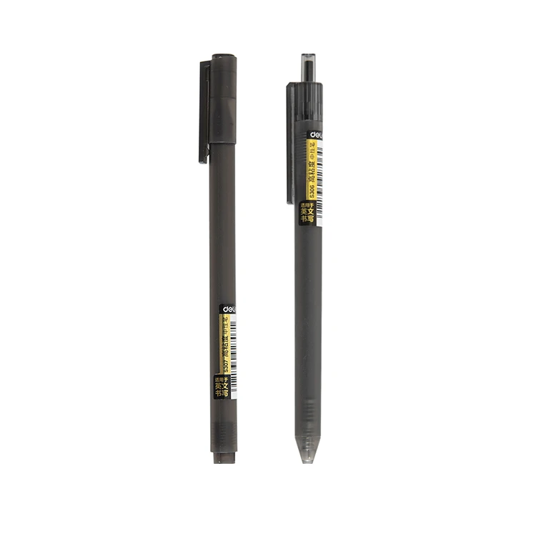 Гелевая ручка с тонким наконечником и черными чернилами 0,5 мм