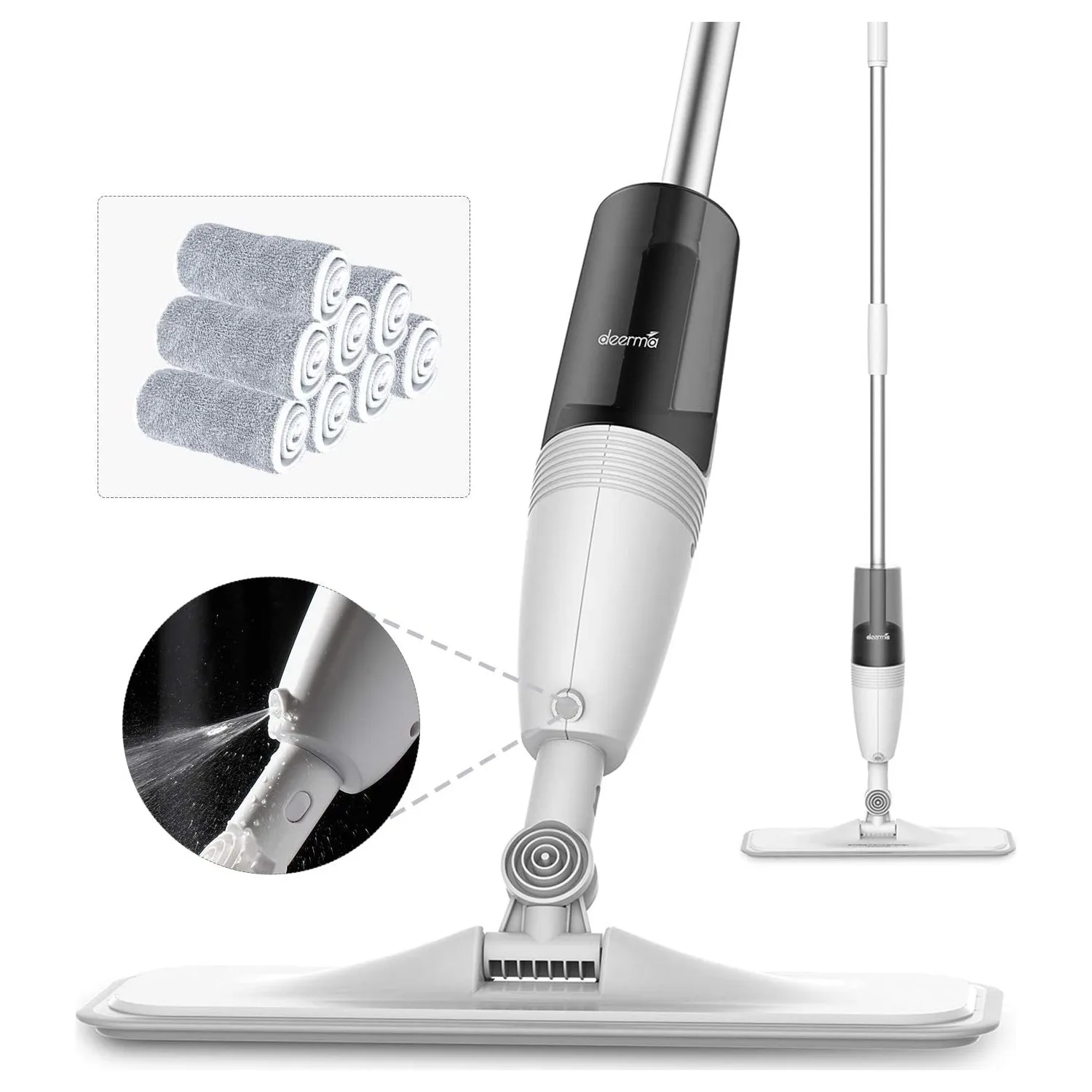 Deerma Floor Flat Cordless Electric Auto Clean Mop Water Spraying Microfiber Microfibre Fabric Rectangle Not Support Special Price for SuperSeptember