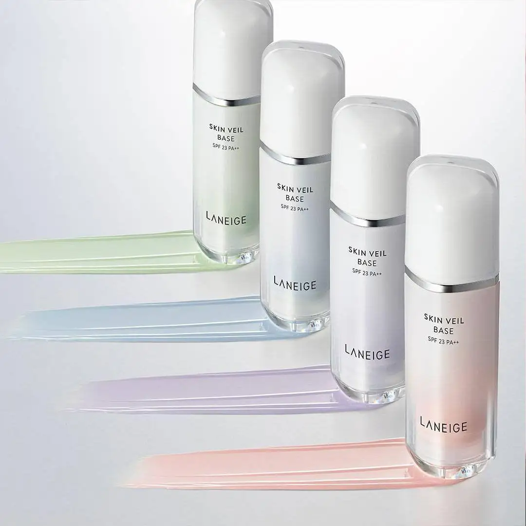 skin care products primer LANEIGE Skin Veil Base face primer makeup color corrector