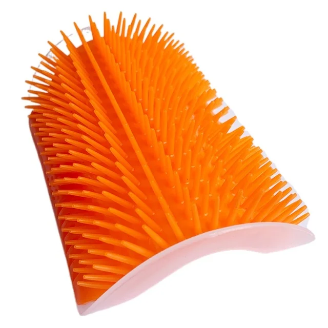 Corner Cat Brush Pet Comb Play Toy Plastic Scratch Bristles Arch Massager Self Grooming Scratcher Cats Toys