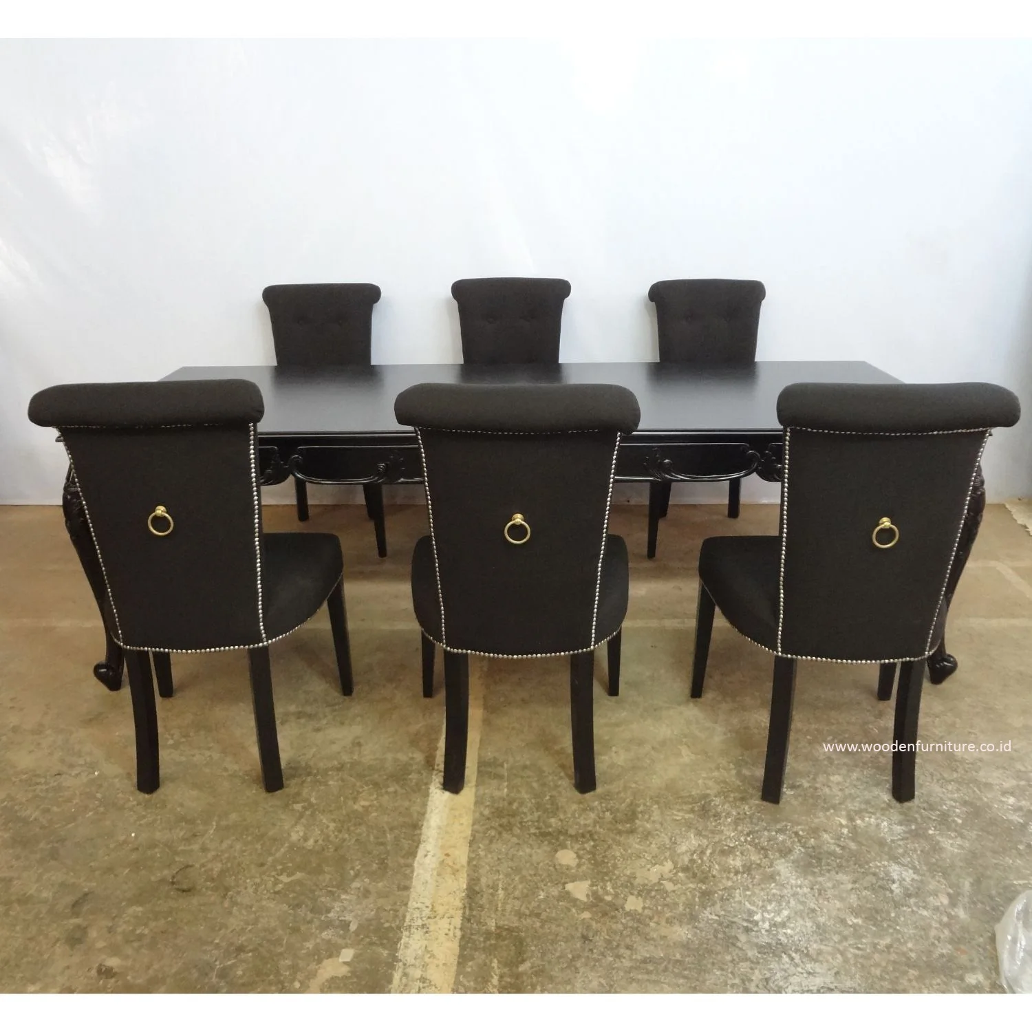 Античная воспроизведение столовый набор в европейском стиле мебель для столовой