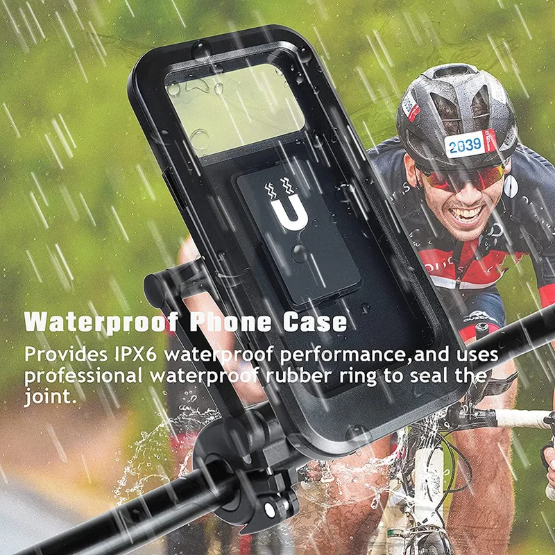 Waterproof mobile holder Phone Stand for Bike with 360 degree adjustable holder Bike Mobile Holder