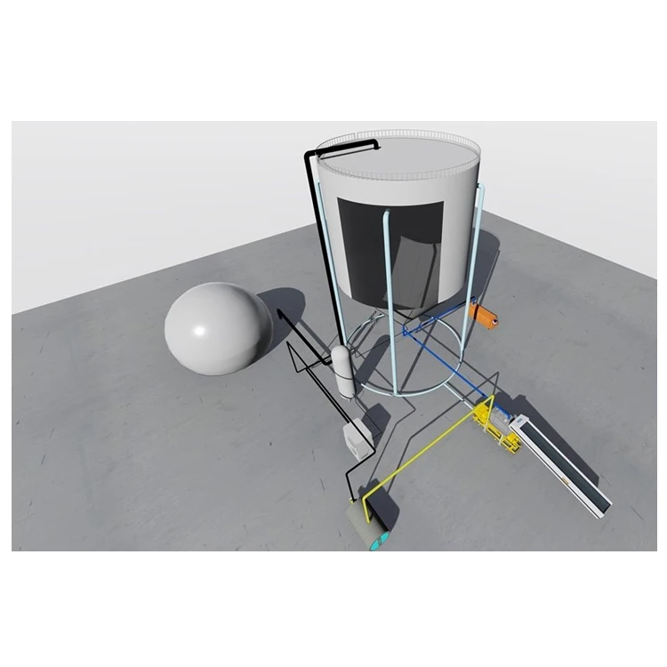 
Unique Compound Stirring Fermentation Technology Vertical Dry Anaerobic for Garden Farming Waste 