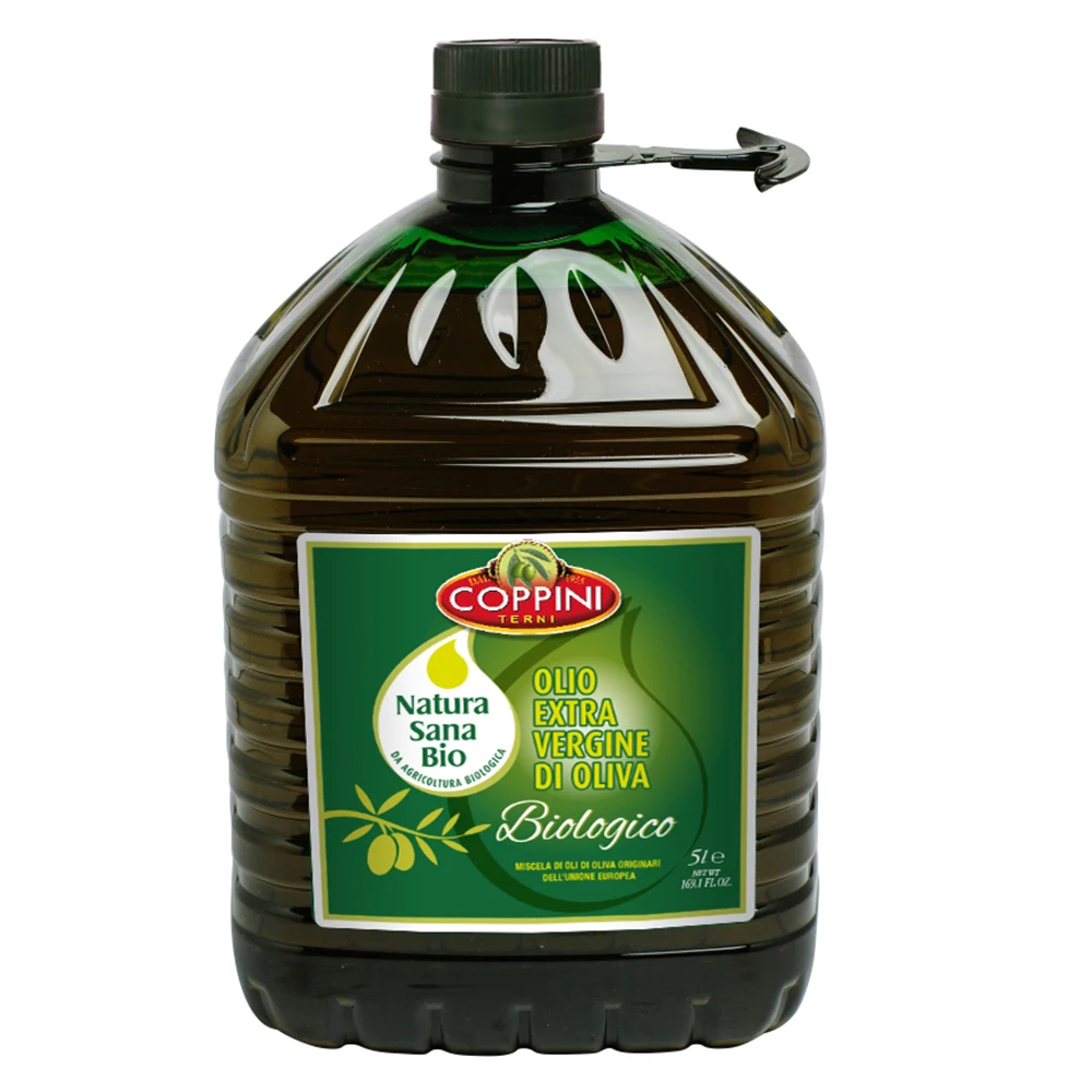 Organic extra virgin olive oil EU origin COPPINI NATURA SANA BIO UE  5L PET