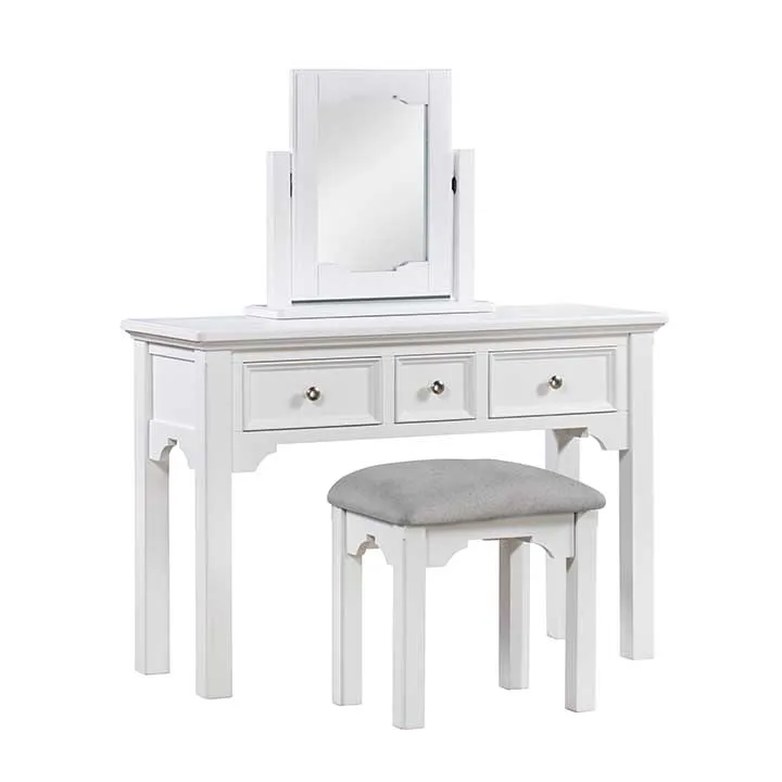 Высококачественный белый туалетный столик современная деревянная мебель в европейском стиле для спальни