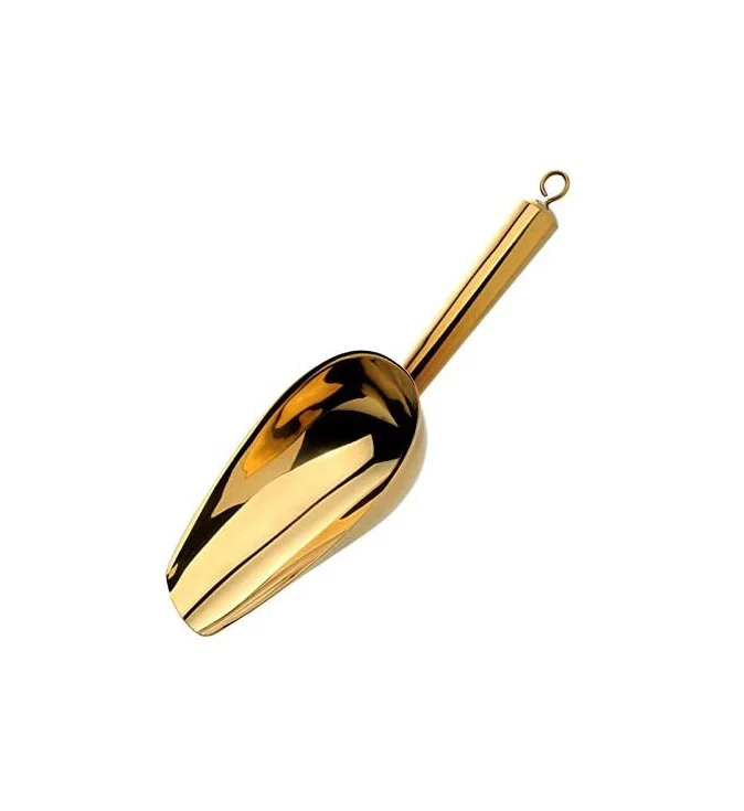 New Style Metal Ice Scoops Gold plated Scoops For Ice Shovel New Look in Metal Scoops In Wholesale Price