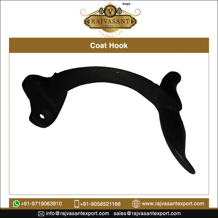 Solid Cast Iron Small Double Robe Fish Tail Bedroom Doors Coat Hooks at the lowest price direct from manufacturers