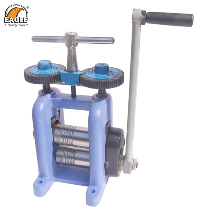 Super Strong Rolling Mills Jewellery Making Machinery Rolling Mill Hand Powered Italian Type with Gear Box