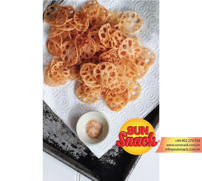 High quality Lotus Root Chips -Healthy snacks - Sunfruit