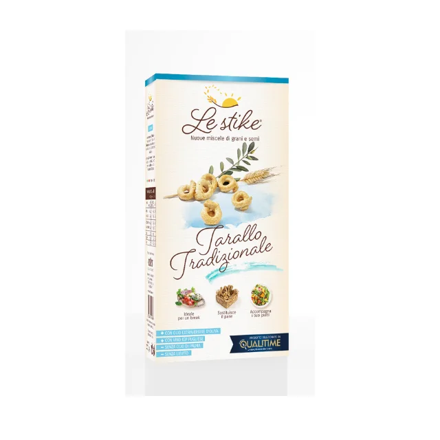 Premium Quality Taralli with Senatore Cappelli Flour for deli shop in paper box 200g