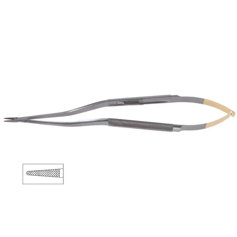 Castroviejo Tebbetts промежуточный байонетный держатель иглы 20 см вставка из карбида вольфрама