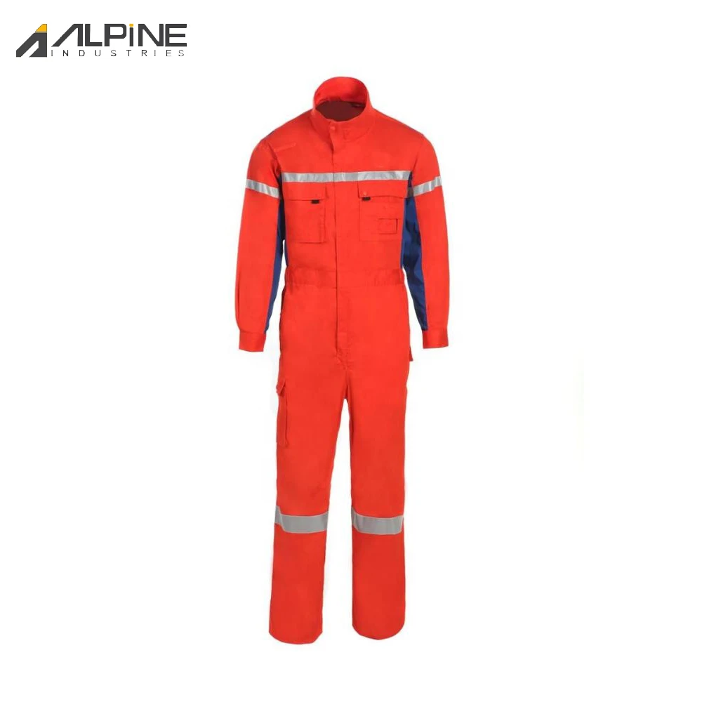 Coverall Uniforms Work Wear Hi Vis Flame Retardant With Reflective Construction Coveralls For Unisex