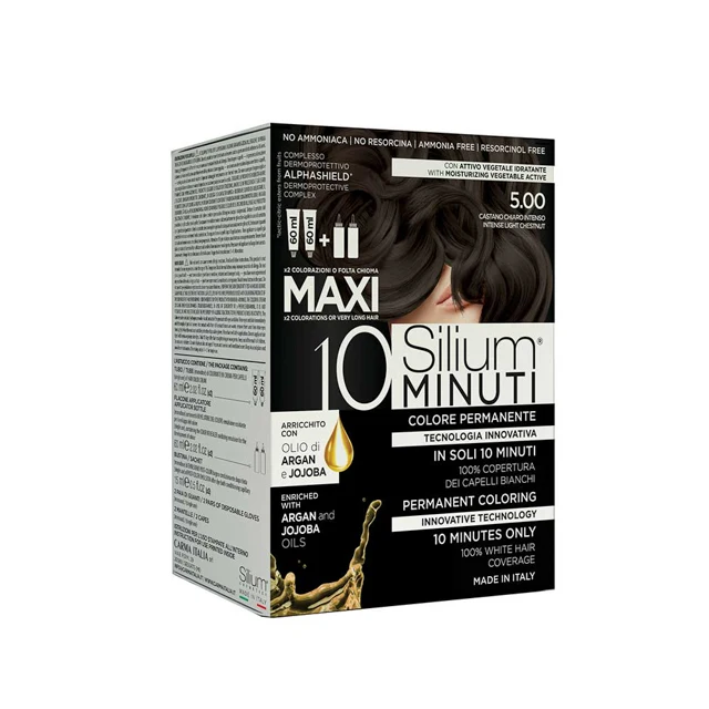 Made in Italy hight quality maxi 10 minutes ammonia free intense light chestnut permanent hair dye cream color kit