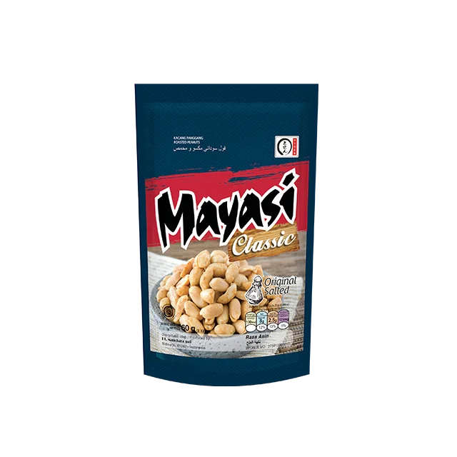 High Quality Roasted Peanut Snack Mayasi Classic 60 gr Original Salted Flavor