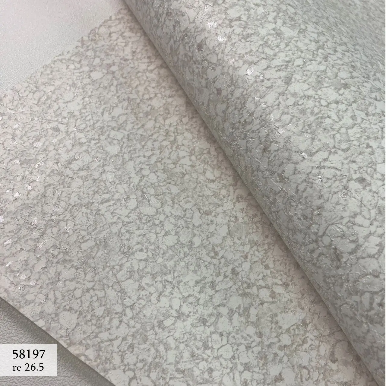 Stone Pebble Grindstone Marble Golden Silver Interior Design Decoration Stable Quality Fire Resistance Wallpaper