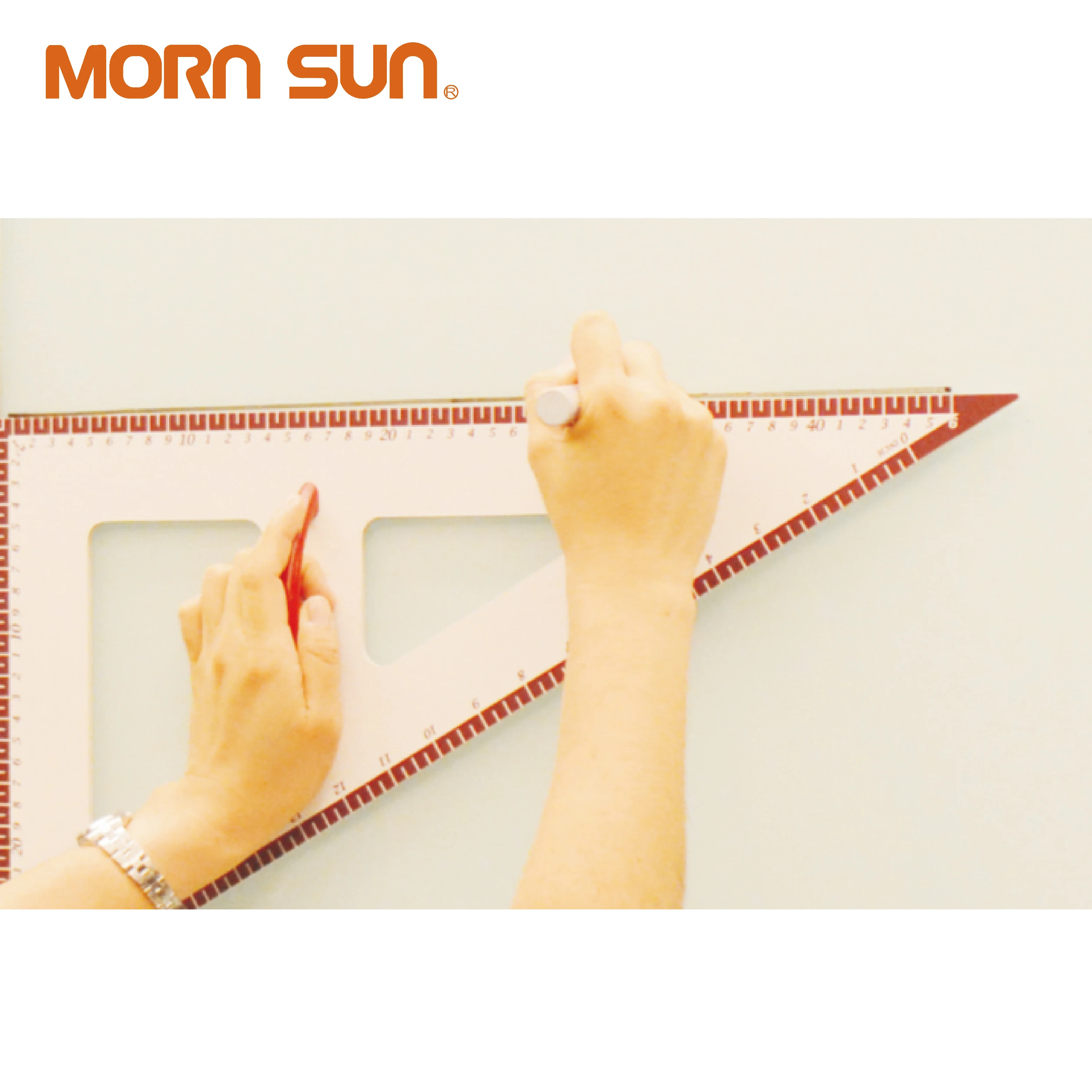 Экологичный школьный математический измерительный большой транспортир, треугольные линейки, геометрический обучающий инструмент, оборудование, 5 шт. в наборе