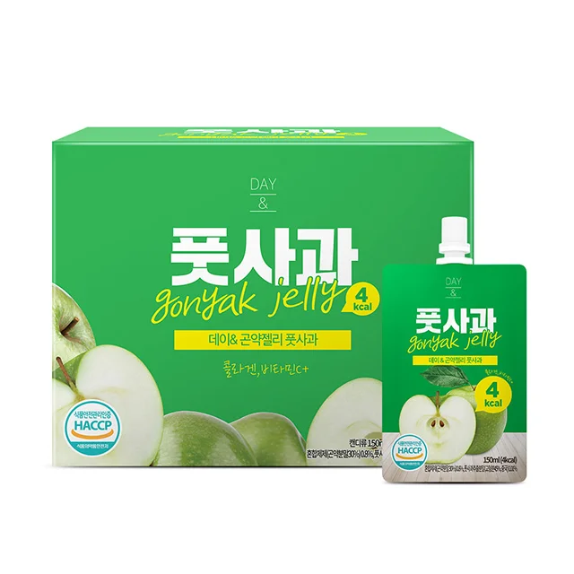 
Premium green apple gonyak jelly Day & Gonyak jelly green apple made in Korea 