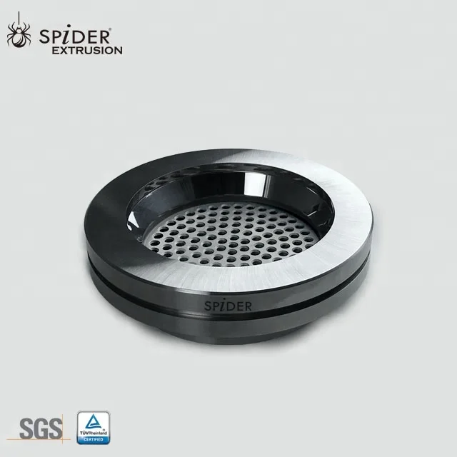 extruder breaker plate for flange plate extrusion head