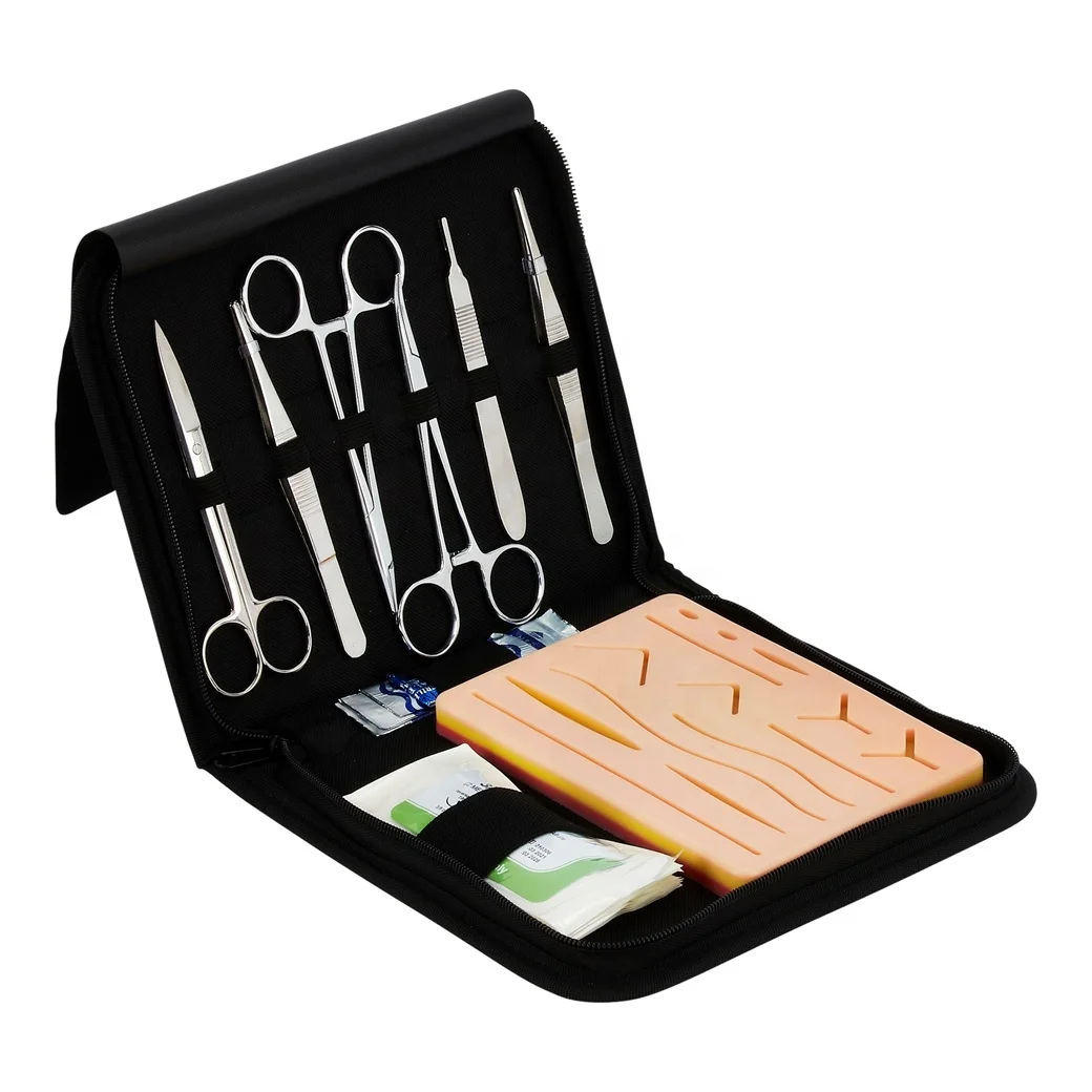 High Quality Surgical-Suture-Practice-Kit-with-Large-Silicone-Suture-Pad