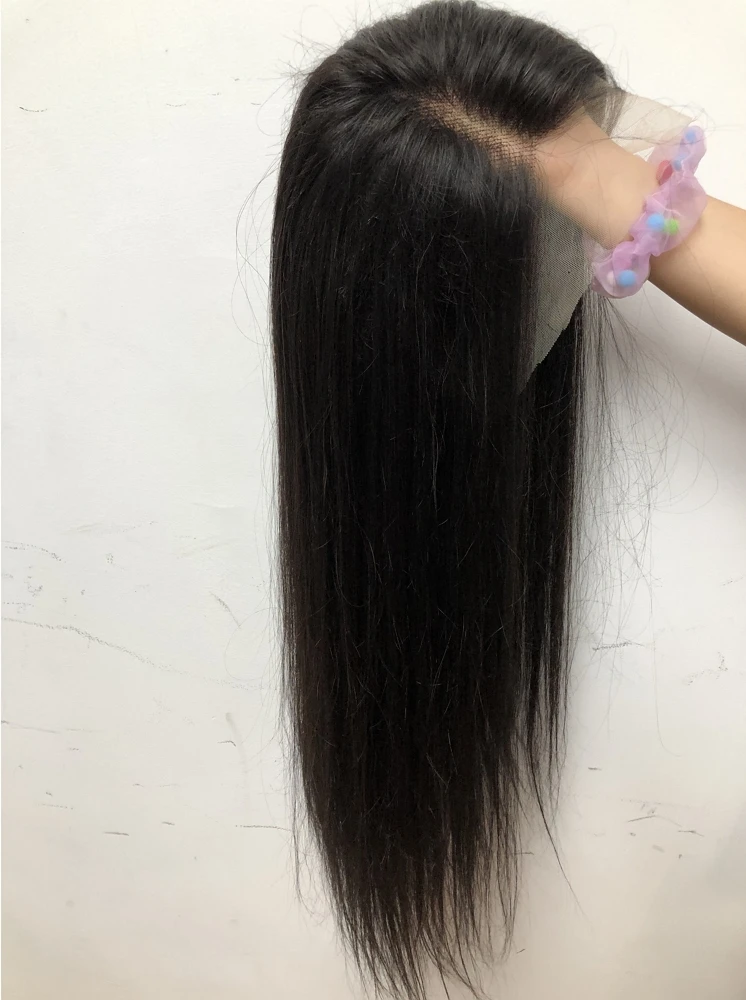 Недорогие необработанные выровненные с кутикулой 100% прозрачные парики из человеческих волос со шнуровкой Вьетнама