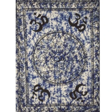 Small Poster Tapestry Throw Wonderful Handmade Wall Art Cotton Om Chakra Wall Hanging Beautiful Indian Design Home Decor