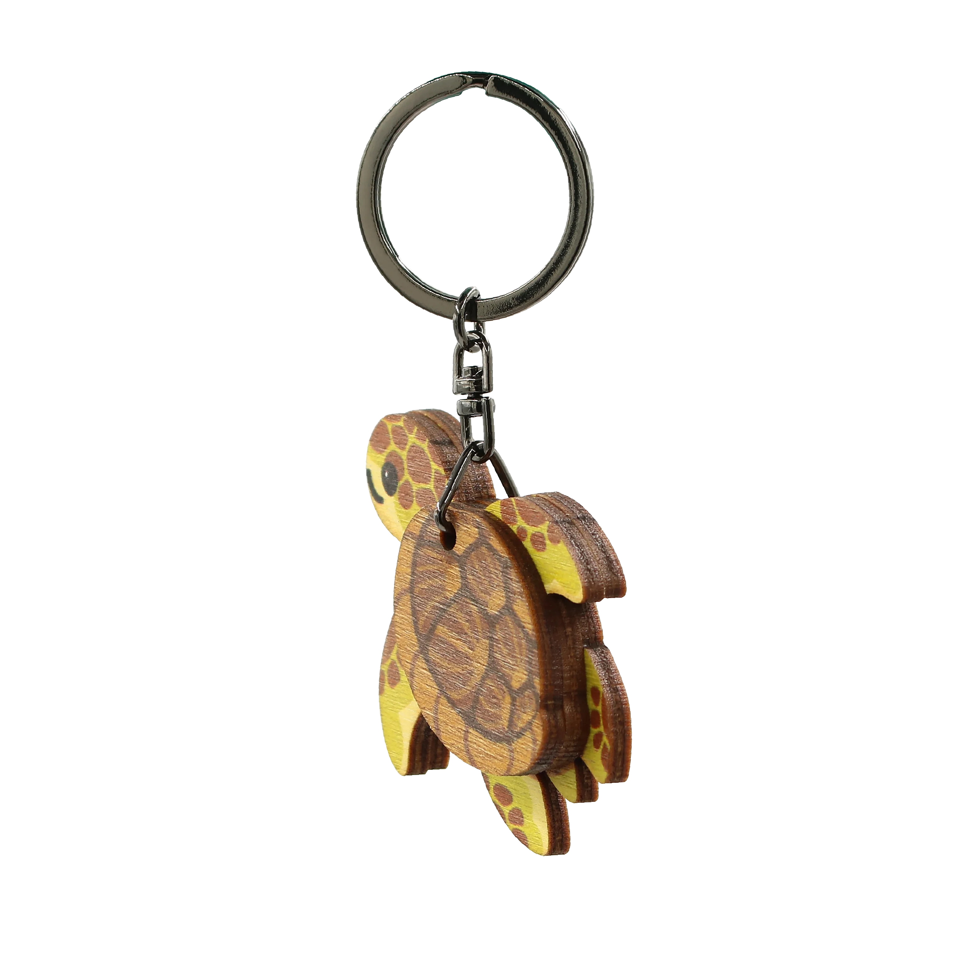 Best Quality Souvenir Gift Sea Turtle Animal Wooden Wood Keychain for Souvenirs Gift