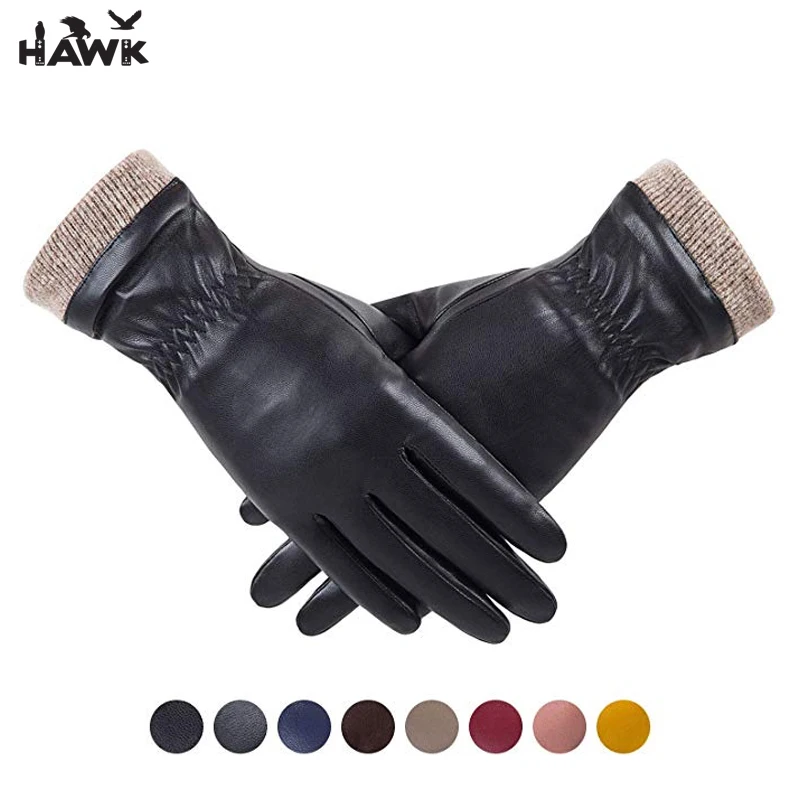 Cheap Winter Gloves Cheap Fashion Smartphone Fleece Lining Touch Screen Winter Men Sheepskin Leather Gloves From Pakistan