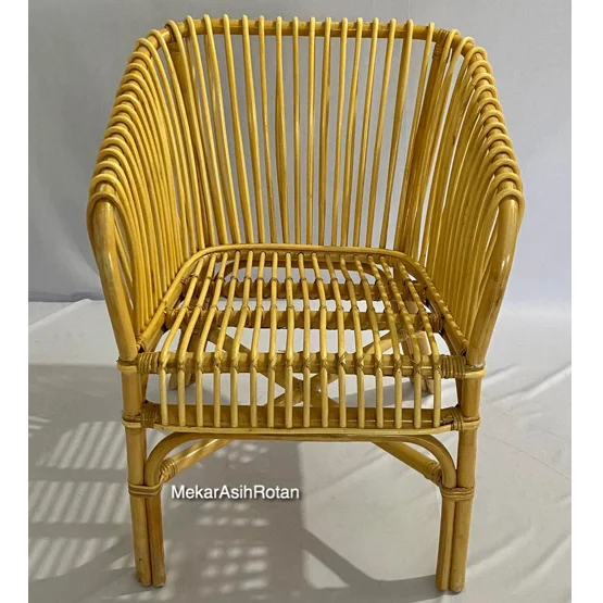Indonesia Natural Rattan Wood Dinning Chair Indoor And Outdoor Rattan Cane Furniture Restaurant And Home