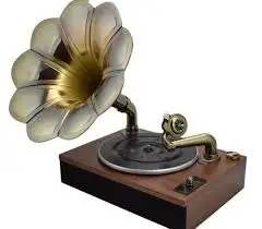 Best quality vintage Brass and wooden Gramophone Player in modern style from India