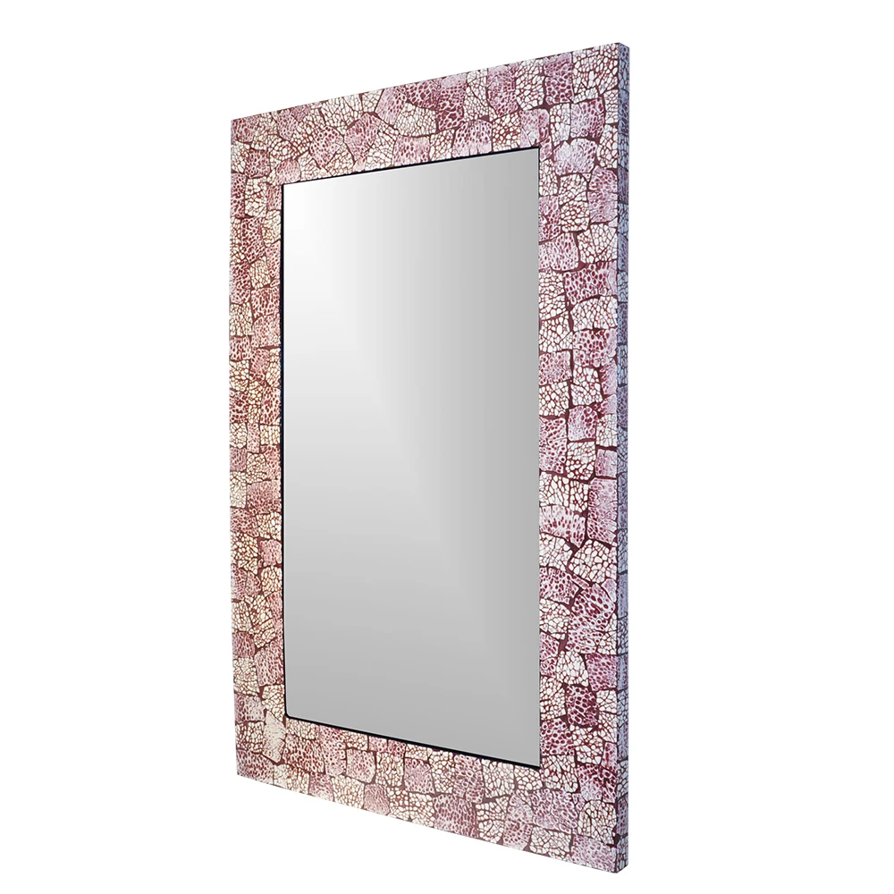 Handicraft High Quality mother of pearl mirrors wall mirror decoration decorative mirror 100% nature