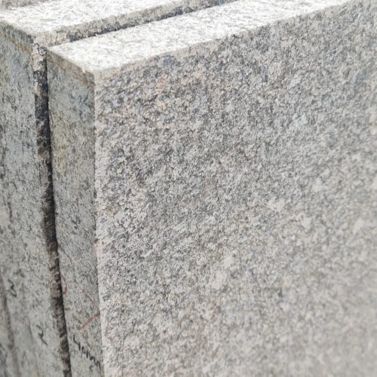 Ash Black Granite Flamed Finish with R12 Resistance All Natural Stone Countertop Rajasthan