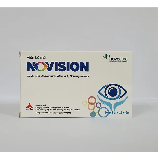 Box of 30 Soft capsules Supplement With Fish Oil Zinc Oxide Bilberry extract Multi Vitamins Improving eyesight And Eye Strain