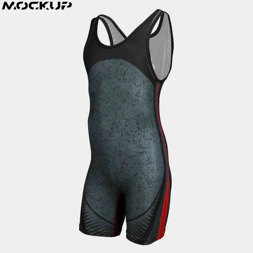 Wholesale weightlifting vest blank weightlifting suit wrestling singlet