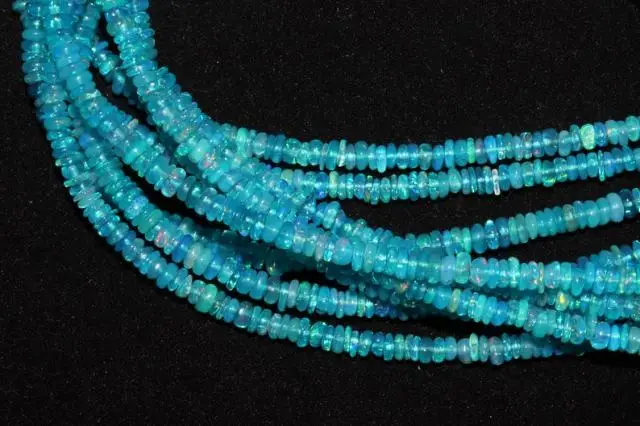  16 дюймов AAA класс Paraiba синий Эфиопский огненный опал Гладкий Круглый Бисер для ювелирных изделий