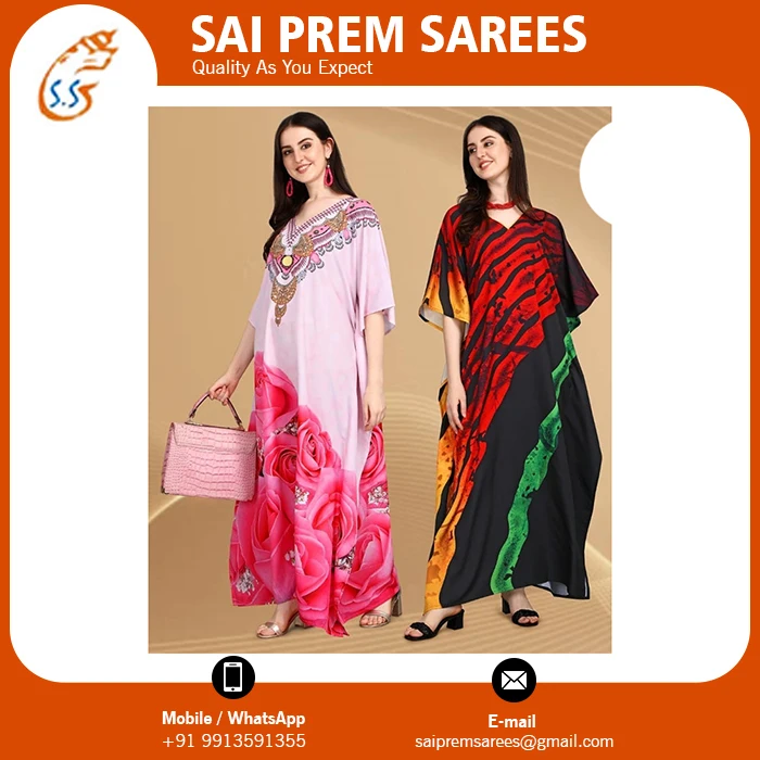 2022 Designer Latest Hot Selling Kaftan with Digital Panting at Wholesale Price