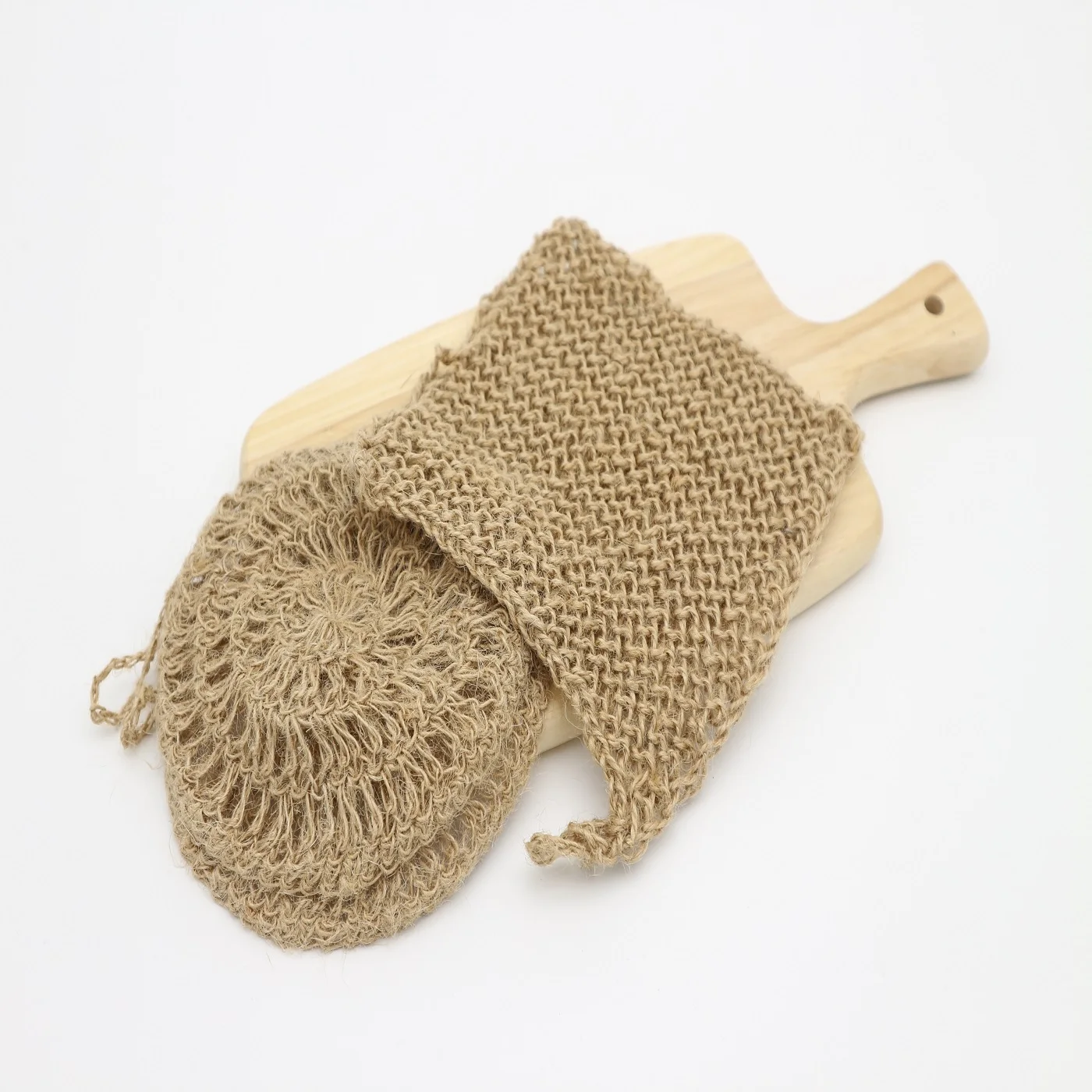 Natural Sisal Net Scrubber to make 100% hand made knitting no use glue coconut shell available