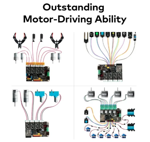 AARK Mega Robot Kit Compatible with Raspberry Pi Metal Robot Car with Arduino IDE Robotics and Electronics Building STEM Toys