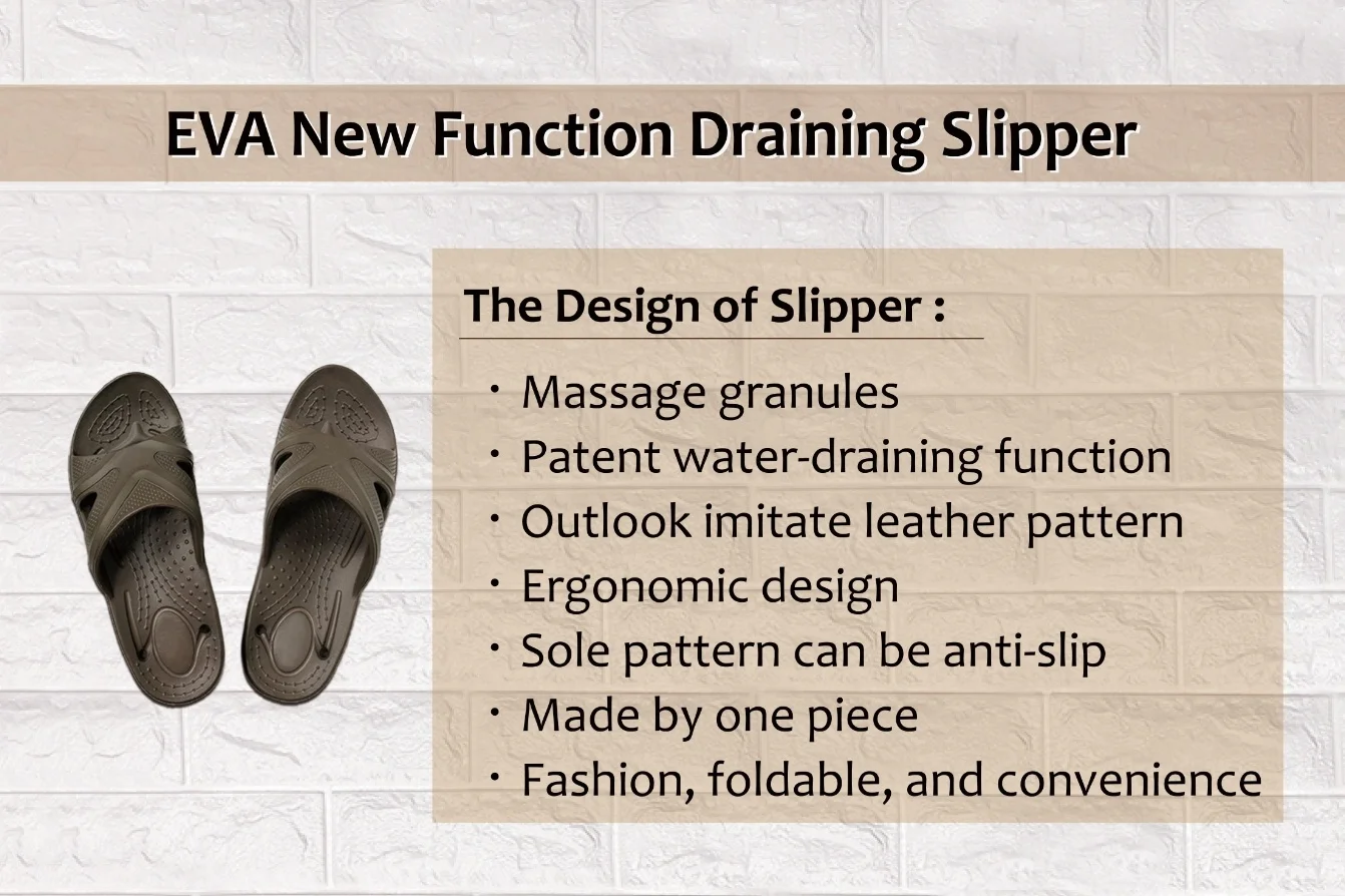 Spring Summer Made in Taiwan High Quality EVA Sandals and Slippers Customized Color New EVA Sandals Men Outdoor Beach Bathroom