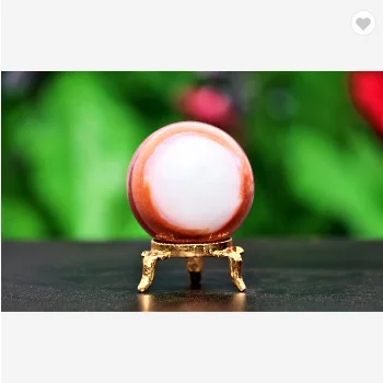 Красная лента сердолический камень Aura метафическое Исцеление сфера шар