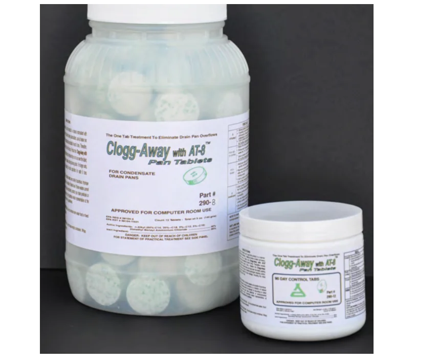 
Clogg Away - Protects For 6 Months - 20 Tablets - Condensate Pan Tablet Up To 60,000 BTU - Pan-Drain Treatment 
