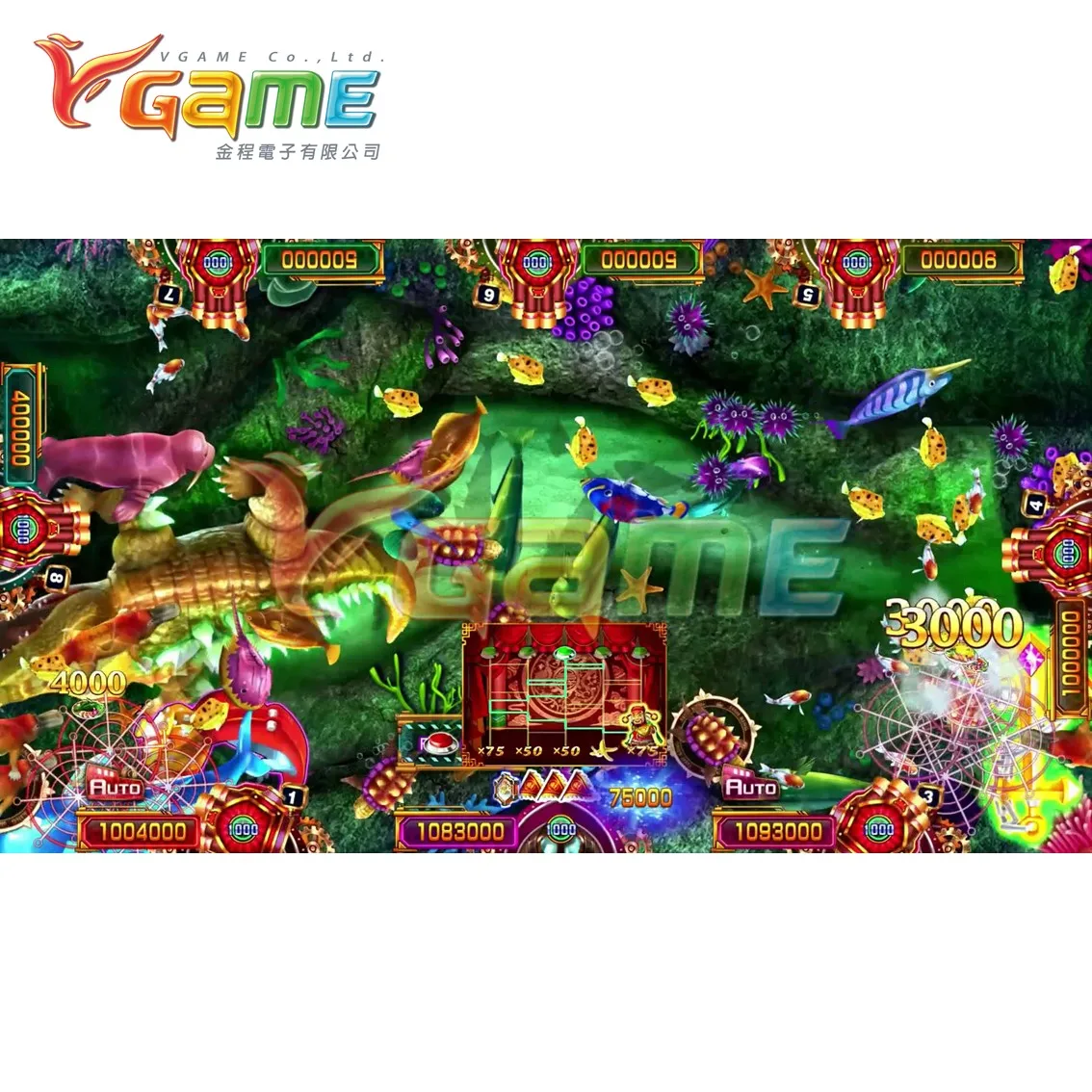 Seafood Paradise Fatal Harpoon 2 Game Board Kit Fish Table for Arcade Game Room and Sweepstakes