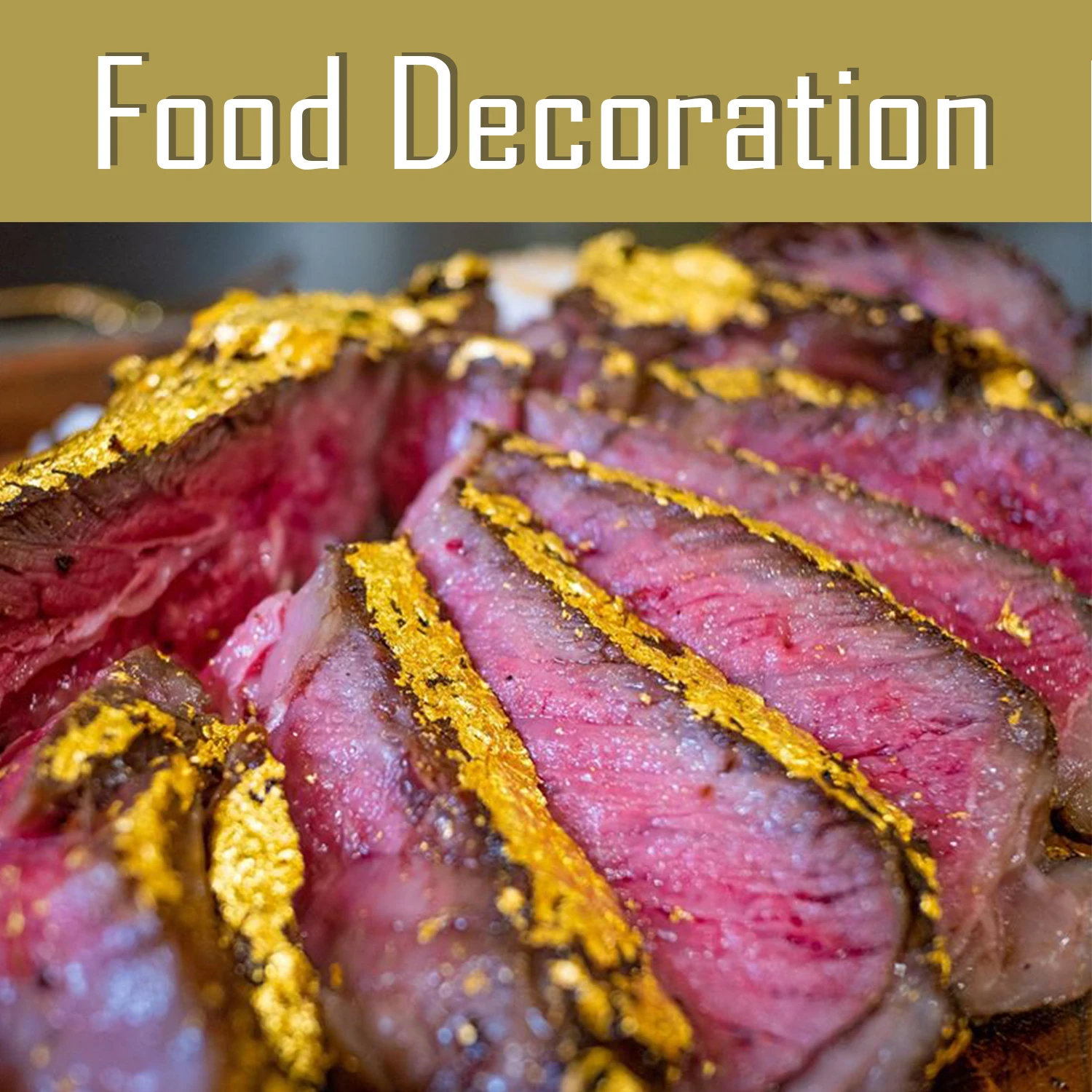 24K Edible  Gold Leaf Sheets Made of 99.99% Pure Gold Used in Beauty Routine and Makeup, Bakery,  Cake and Pastry eg.