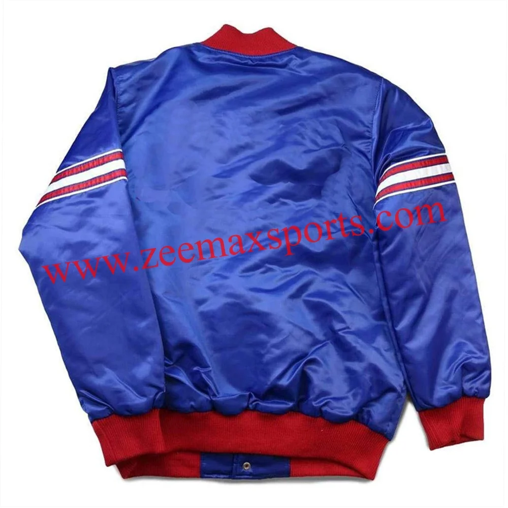 Custom Wholesale Satin Baseball Embroidered Jacket/ College Sublimation Inside Lining Lettermans/ Fashion Bomber Jackets