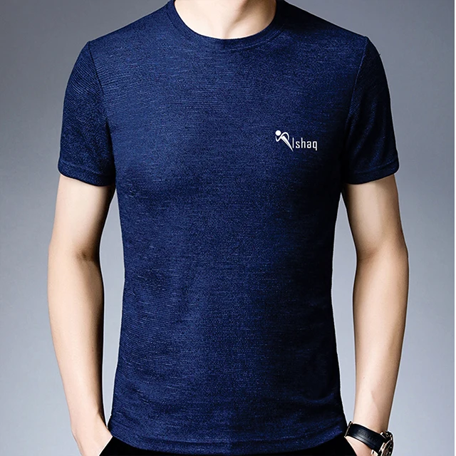  Оптовая продажа 100% Мужская футболка из конопляного хлопка