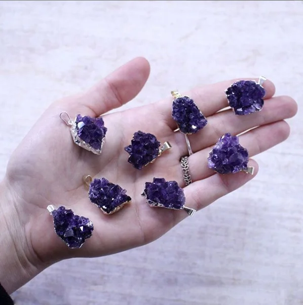Romantic Amethyst Stone Pendants